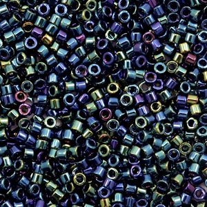 Perles Miyuki delicas 11/0 Metallic iris variegated blue DB-5