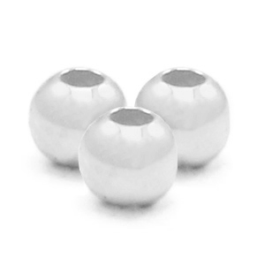 Argent 925 appr&ecirc;ts perles &agrave; &eacute;craser 2mm Argent