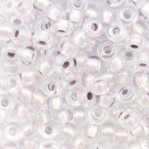Perles de rocailles Miyuki 6/0 Pearlized effect silver 6-4613