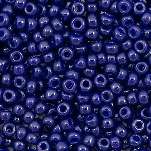 Perles de rocailles Miyuki 8/0 Duracoat opaque dyed dark navy blue 8-4494