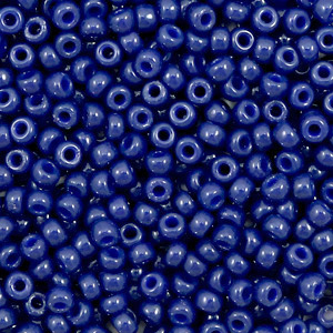Perles de rocailles Miyuki 8/0 Duracoat opaque dyed navy blue 8-4493