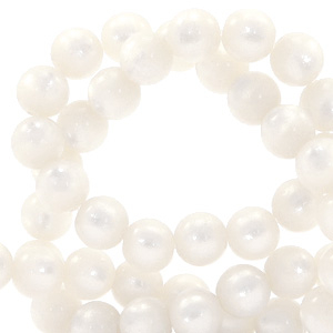 Perles Super Polaris rond 8 mm Blanc bianco
