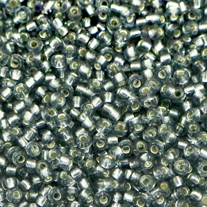 Perles de rocailles Miyuki 11/0 Silverlined gray 11-21