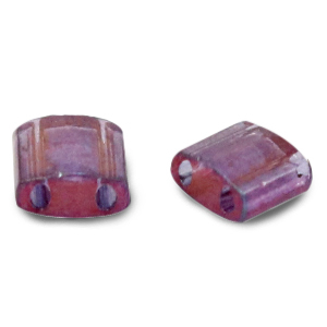 Perles Miyuki tila 5x5mm Gold luster light amethyst 5-316