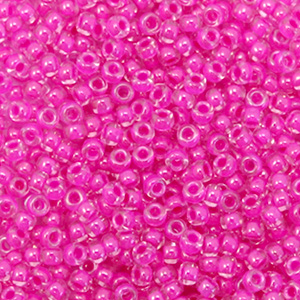 Perles de rocailles Miyuki 11/0 Inside color luster fuchsia 11-209