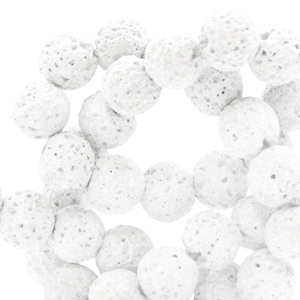 Pierres naturelles Lave mat 8mm Blanc