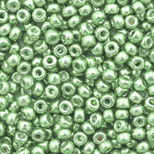 Perles de rocailles Miyuki 8/0 Duracoat galvanized dark mint green 8-4214