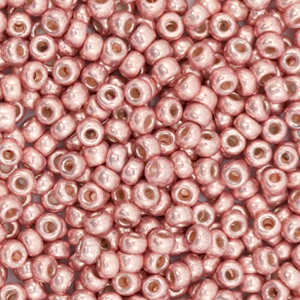 Perles de rocailles Miyuki 8/0 Duracoat galvanized dark coral pink 8-4209