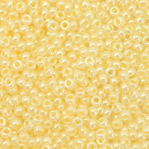 Perles de rocailles Miyuki 11/0 Ceylon lemon ice yellow 11-514D