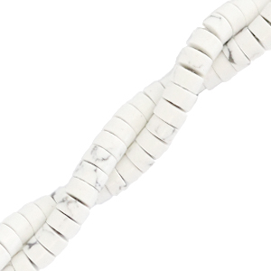 Pierres naturelles perles rondelles heishi 4mm Beige marbre