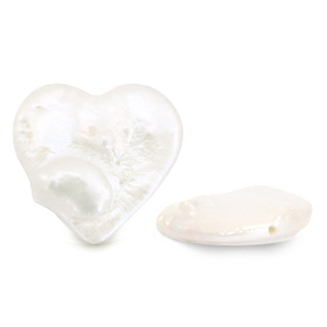 Perles d'eau douce Blanc nacr&eacute;