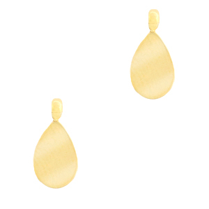 Breloques en acier inox goutte Dor&eacute;