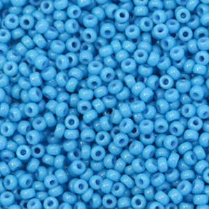 Perles de rocailles Miyuki 11/0 Duracoat opaque delphinium blue 11-4484