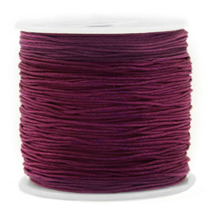 Fil macram&eacute; 0.8mm Aubergine royale