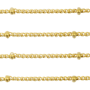 Appr&ecirc;ts en acier inox cha&icirc;ne maille jaseron maille gourmette boule Dor&eacute;