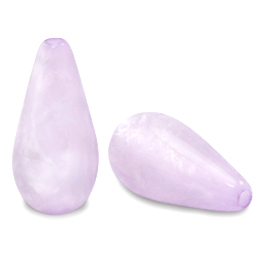 Perles Polaris Elements en forme de goutte Mosso shiny Lilas pastel