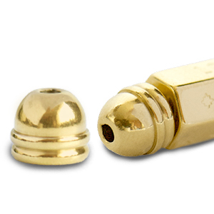 Bijoux C.U.S&reg; message beads embout Dor&eacute; (sans nickel)