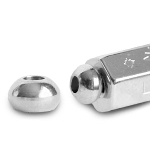 Bijoux C.U.S&reg; message beads embout Argent&eacute; (sans nickel)