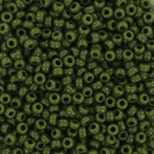 Perles de rocailles Miyuki 11/0 Opaque avocado green 11-501