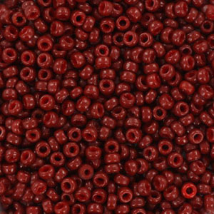 Perles de rocailles Miyuki 11/0 Duracoat opaque maroon red 11-4470