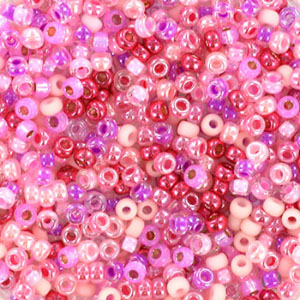 Perles de rocailles Miyuki 11/0 Candyfloss pink 11-mix89