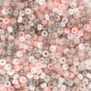 Perles de rocailles Miyuki 11/0 Moon rose 11-mix46