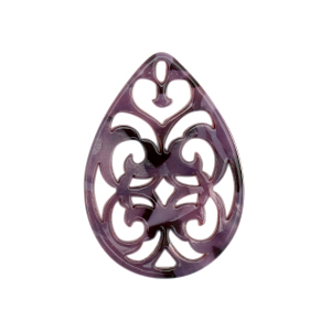 Pendentifs en r&eacute;sine baroque goutte Violet