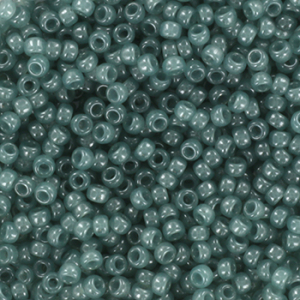 Perles de rocailles Miyuki 11/0 Ceylon translucent eucalyptus blue 11-2376