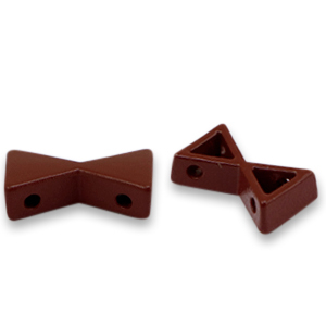 Perles tile sablier Marron cave