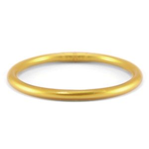 Bracelet jonc type bouddhiste 5mm taille M Dor&eacute; Aspen