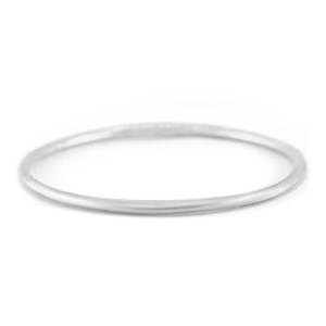 Bracelet jonc type bouddhiste 3mm taille M Argent&eacute;