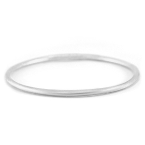 Bracelet jonc type bouddhiste 3mm taille S Argent&eacute;