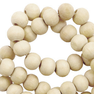 Perles en bois rond 12mm Naturel (couleur naturelle du bois)