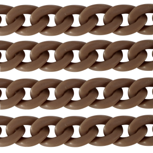 Cha&icirc;ne acrylique 29mm mat Marron savane