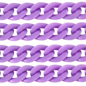 Cha&icirc;ne acrylique 29mm mat Violet p&eacute;tale