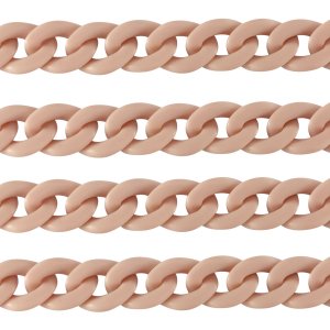 Cha&icirc;ne acrylique 18mm mat Rose vintage