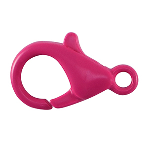 Appr&ecirc;ts color&eacute;s fermoir mousqueton Rose n&eacute;on