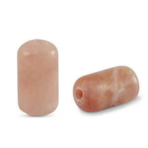 Pierres naturelles perles Jaspe tube Multicolore rose