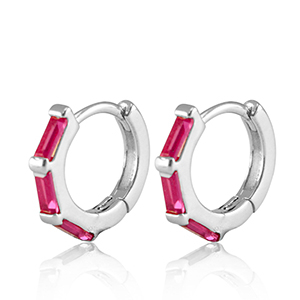 M&eacute;tal TQ laiton boucles d'oreilles Argent&eacute;
