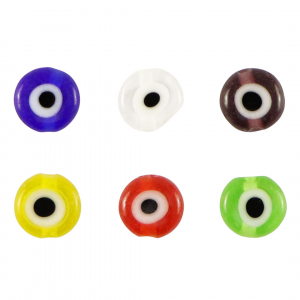 Perles Millefiori disc oeil 6mm Multicolore