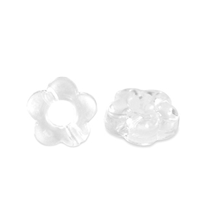 Perles acryliques fleur Transparent