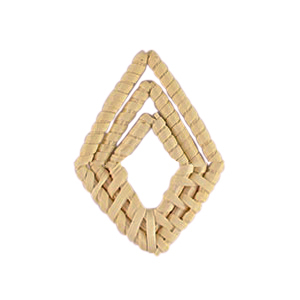 Pendentifs en rotin losange Beige natural