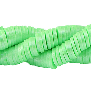 Perles Katsuki Heishi 4mm Vert cendre-pearl shine coating