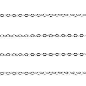 Appr&ecirc;ts en acier Inox cha&icirc;ne maille jaseron maille for&ccedil;at Argent&eacute;