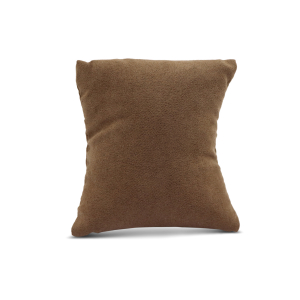 Pr&eacute;sentoir bijoux coussin velours doux Marron fonc&eacute;