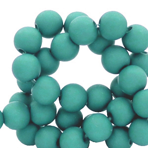 Perles acryliques 8 mm Vert de b&eacute;ryl