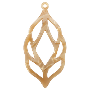 Pendentifs en r&eacute;sine Marron sable