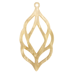 Pendentifs en r&eacute;sine Beige sable
