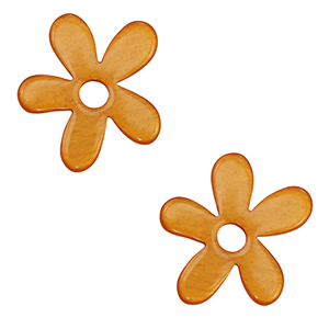 Pendentifs Polaris Elements Lucido fleur Orange carotte