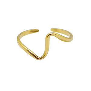 Bagues en acier Inox Dor&eacute;